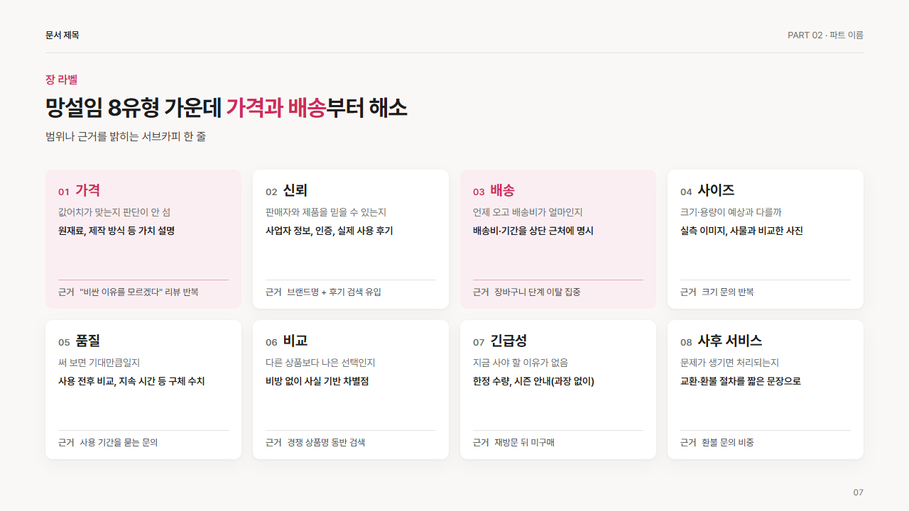 격자 8칸(4열 2행, 우선 2칸 강조)