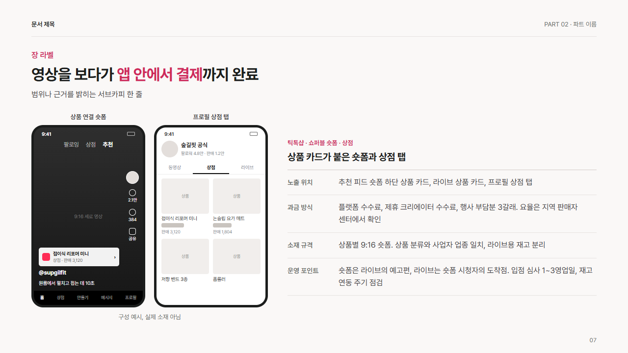 틱톡샵 상품 연결 숏폼과 상점