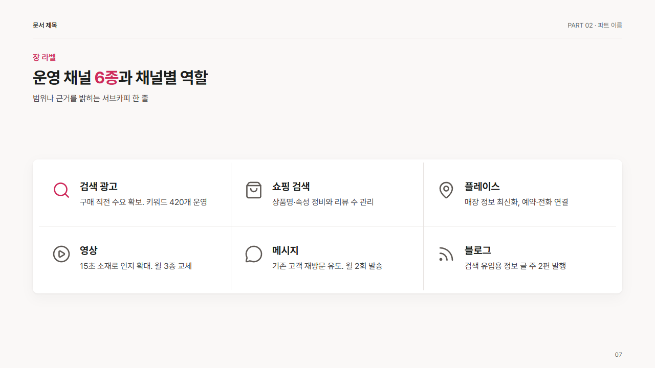 아이콘 6칸 격자
